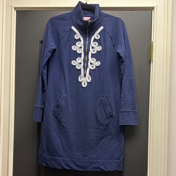 Lilly Pulitzer Dresses & Skirts - Lilly Pulitzer Skipper Popover Dress in Navy Blue